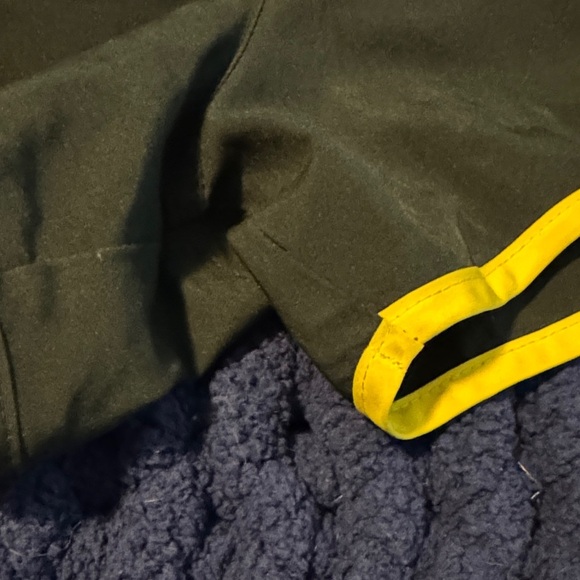 Nike Women's Black Shorts with Yellow and White Accents - Picture 2 of 7